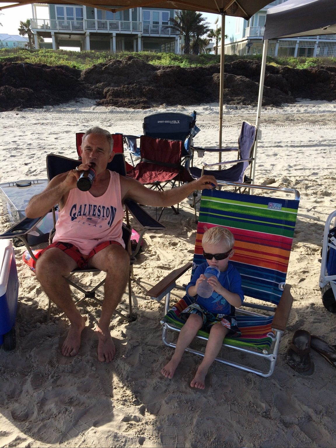 Beach time with family