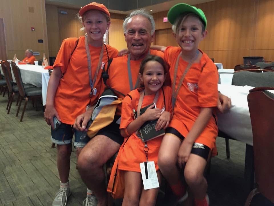 Grandchildren and orange shirts